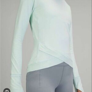 Women's Light Blue Long Sleeve Top